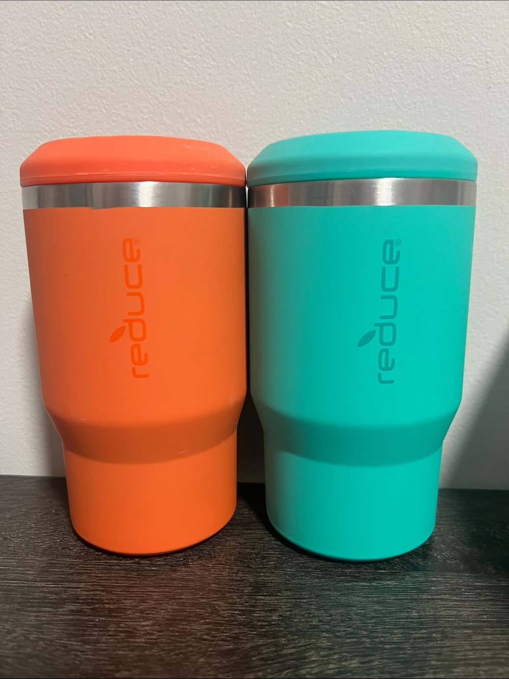 Reduce Double Tumbler Set in Orange & Teal